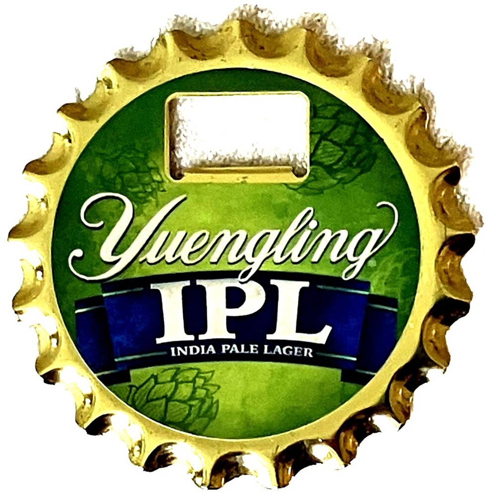 Yuengling Beer Metal Coaster Bottle Opener Magnet IPL India Pale Lager Man Cave